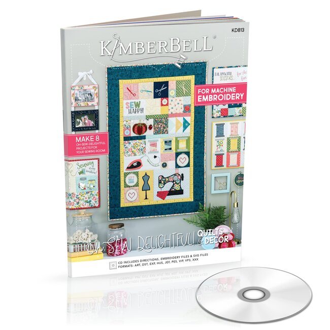Oh, Sew Delightful! Quilts & Decor Embroidery Files & Embellishment Bundle