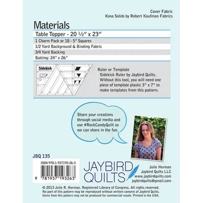 Rock Candy Table Topper Pattern