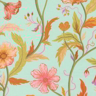 Moda FLORAL FONDANT Large Floral, Sky