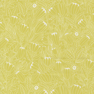 Moda FLORAL FONDANT Tone on Tone Bouquet, Citrine 514132-17 0.24 per cm or $24/m