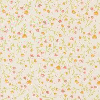 Moda FLORAL FONDANT Posies, Cloud 514134-11 0.24 per cm or $24/m