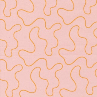 Moda FLORAL FONDANT Squiggles, Petal 514136-20 0.24 per cm or $24/m