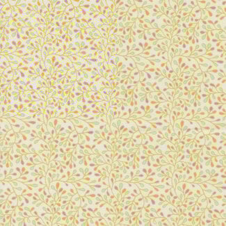 Moda FLORAL FONDANT Vines and Leaves, Cloud 514137-11 0.24 per cm or $24/m