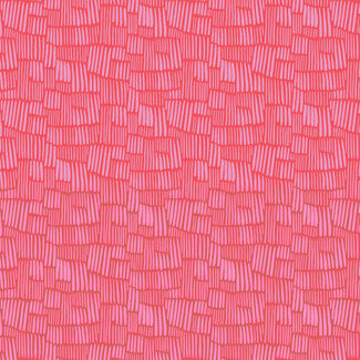 Cloud 9 Fabrics Forest Friends, Brush Lines - Red/Pink, 228676 $0.25/cm or $25/m