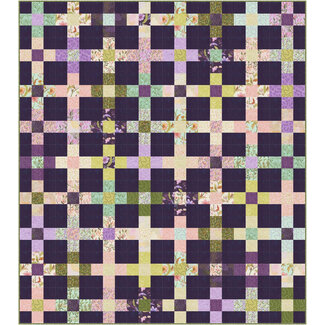 Josie's Patch Quilt Kit in Floral Fondant