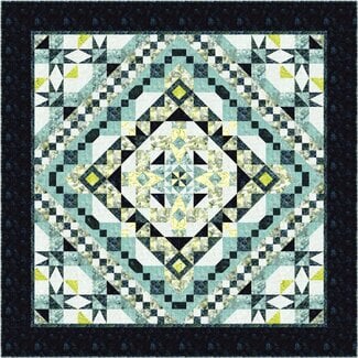Island Batik Gaia in Frosted Foliage - Block of the Month