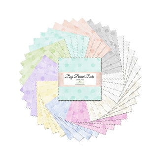 Wilmington Prints Dry Brush Dots: 5 Karat Gems