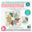 Vintage Sunburst Quilt Block Foundation Paper Piecing Pad, 42 sheets, 12in blocks