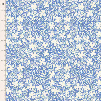 Tilda Something Blue, Bushbloom, Blue, $0.25/cm or $25/m