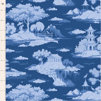 Tilda Something Blue, Cottonview, Night, $0.25/cm or $25/m
