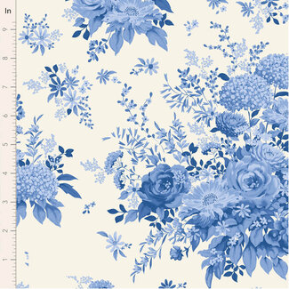 Tilda Something Blue, Wildgarden, Blue, $0.25/cm or $25/m