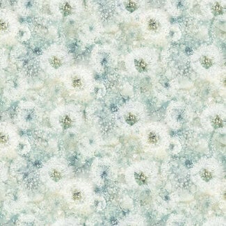 Northcott Studios Whisper, LT Teal Multi, Packed Seed Pods 0.20/cm or $20/m