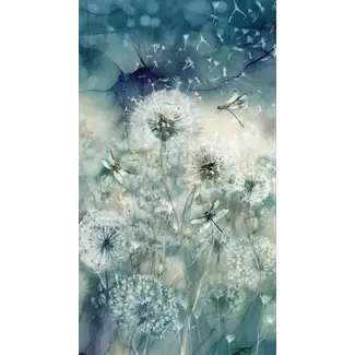 Northcott Studios Whisper, Teal Multi, Whisper Panel 24" x 43"