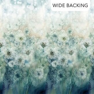 Northcott Studios Whisper, Teal Multi, Wide Backing 108" 0.29/cm or $29/m