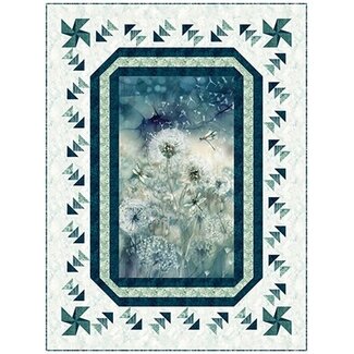 Northcott Studios Gone to Seed in Whisper Quilt Kit (includes binding)