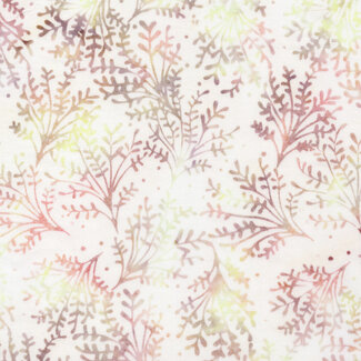 Island Batik Quiet Charm, Sprigs, Neutral Cornsilk, $0.22/cm or $22/m