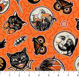 Northcott Studios Patrick Lose Haunted Hollow Beggars Night 10714-59 0.20/cm or $20/m