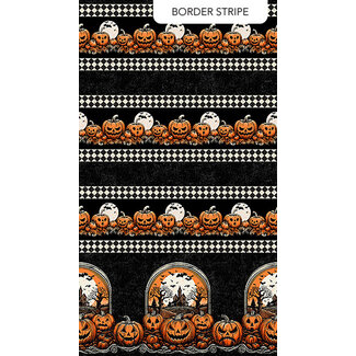Northcott Studios Patrick Lose Haunted Hollow Border 10718-99 0.20/cm or $20/m