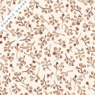 Cloud9 Fabrics Sienna & Indigo, Wild Foliage Double Gauze, $0.3/cm or $30/m