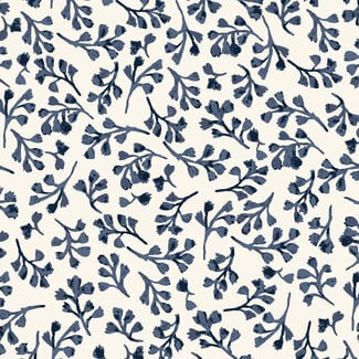 Cloud9 Fabrics Sienna & Indigo, Wild Foliage | Blue, $0.25/cm or $25/m