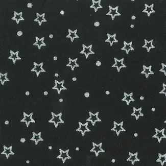 BeColourful Batiks, BeColourful Prints, Silver Stars $0.24/cm or $24/m