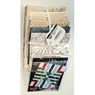 Woven Baby Quilt Kit Cats (backing and binding included)
