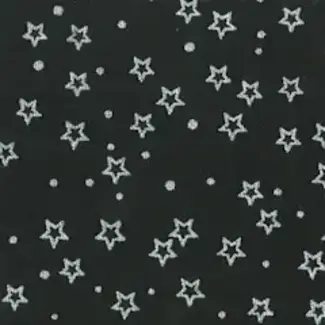 BeColourful 115 cm Batiks, BeColourful Prints, Silver Stars $0.24/cm or $24/m