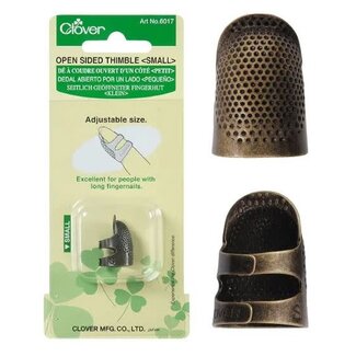 Clover Clover Open Sided Brass Thimble Medium