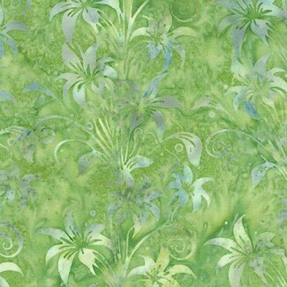 Island Batik Everlasting Batik,  712516615 Green 0.22/cm or $22/m