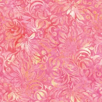 Island Batik Everlasting Batik,  712517810 Peach and Pink 0.22/cm or $22/m