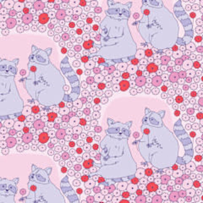 1Mm Forest Friends, Sweet Raccoons,  Organic 228667, $0.25/cm or $25/m