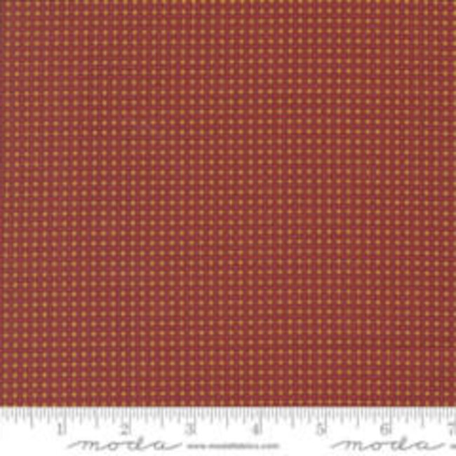 107cm Sally's Stitches, Hopscotch Checks and Plaids, Turkey Red, $0.24/cm or $24/m