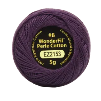 Wonderfil Vicki McCarty Eleganza™ 8wt Perle Cotton Thread - RAISIN 2153