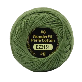 Wonderfil Vicki McCarty Eleganza™ 8wt Perle Cotton Thread - PICKLE GREEN 2151