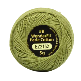 Wonderfil Vicki McCarty Eleganza™ 8wt Perle Cotton Thread - PEAR GREEN 2152