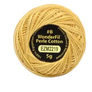 Wonderfil Vicki McCarty Eleganza™ 8wt Perle Cotton Thread - HONEY BEES 2219