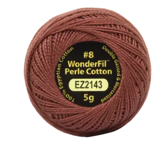 Wonderfil Vicki McCarty Eleganza™ 8wt Perle Cotton Thread - HICKORY 2143