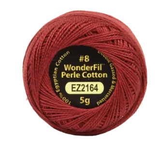 Wonderfil Vicki McCarty Eleganza™ 8wt Perle Cotton Thread - BARN RED 2164