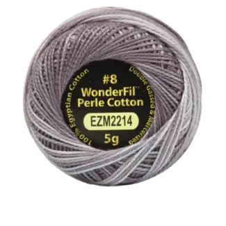 Wonderfil Vicki McCarty Eleganza™ 8wt Perle Cotton Thread - ANCHOR GRAY 2214