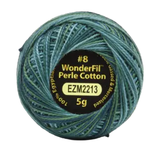 Wonderfil Vicki McCarty Eleganza™ 8wt Perle Cotton Thread Variegated - TREE FARM 2213