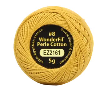 Wonderfil Vicki  McCarty Eleganza™ 8wt Perle Cotton Thread - WARM GOLD 2161