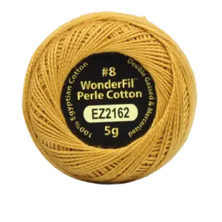 Wonderfil Vicki McCarty Eleganza™ 8wt Perle Cotton Thread - TRINKET GOLD 2162