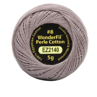 Wonderfil Vicki McCarty Eleganza™ 8wt Perle Cotton Thread - THUNDER GRAY 2140