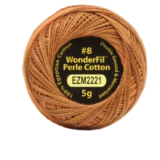 Wonderfil Vicki McCarty Eleganza™ 8wt Perle Cotton Thread - RED FOX 2221