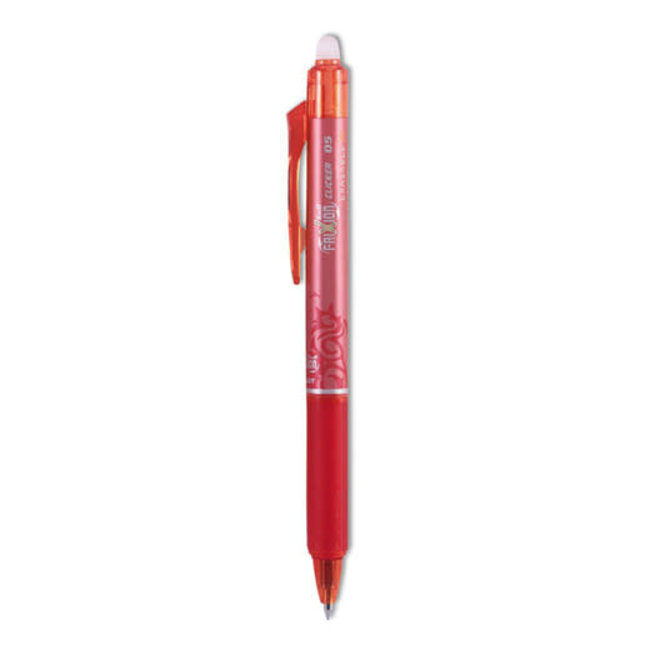 FriXion Point Clicker Erasable Gel Pen, 0.5mm Needle Point, Red