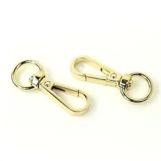 Sallie Tomato 1/2" Swivel Hook- Gold - 2pcs