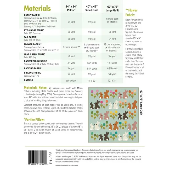 Cottontails Quilt Pattern
