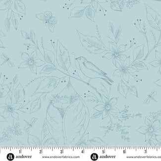 140cm Sewing Bird, 108" Wideback Pacific, $36/m