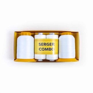 Wonderfil SoftLoc and Designer  Serger Combo Pack, White