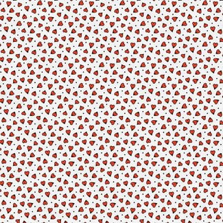 PBS Fabrics Timeless Tattoos, Rayon, Heart Tattoo Toss, White, 390-25903 $0.26/cm or $26/m